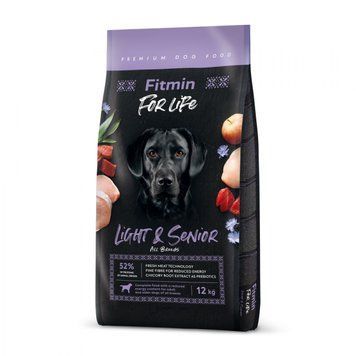 Fitmin dog For Life Light & Senior (для малорухливих та собак старшого віку), 12 кг 511114064 фото
