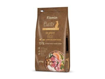 Fitmin dog Purity Rice Puppy Lamb & Salmon (для цуценят всіх порід собак з рисом, ягня та лосось), 12 кг, 531114029, Немає в наявності 531114029 фото