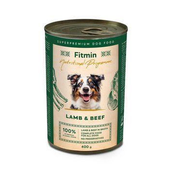 Fitmin NP консерва з ягням та яловичиною 400 г (для собак) 321384005 фото