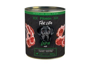Fitmin For Life консерва для собак (для дорослих) з ягням, 800 г 311384011 фото