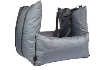 Автокрісло-лежак-сумка Дік Zoobaza - 60х50х55, сірий 305663 фото