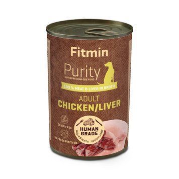 Fitmin dog Purity tin chicken with liver 400г 331384004 фото